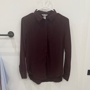 H&M Women's Burgundy Blouse